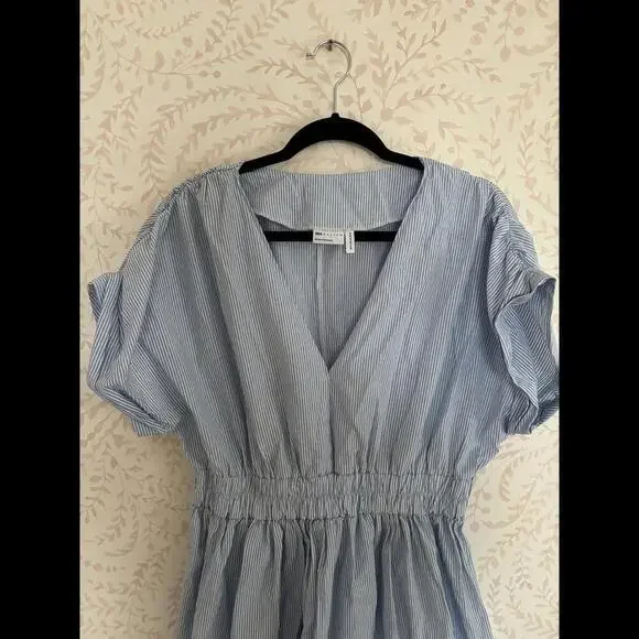 DISCOUNT SHIPPING NWOT ASOS Design Striped Puff Sleeve Dress - Picture 3 of 5